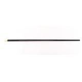 Antique Ivory & Gold Headed Cane.
