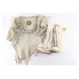 Lot of Leather Beaded Items.