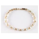 Aquamarine Tennis Bracelet