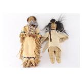 Lot of 2 Sioux Indian Dolls