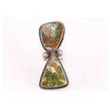Carico Lake 2 Stone Navajo Ring