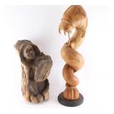 Lot of 2 Wood Carvings.
