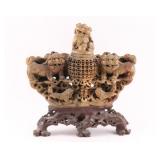 Jade Urn, Circa 1890-1920.