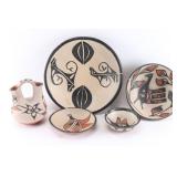 Lot of 5 Santo Domingo Pots