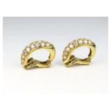 Brilliant Fine ï¿½Cartierï¿½ Style Diamond Earrings