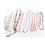 Lot of 9 Beaded Necklaces.