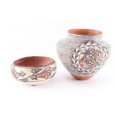 Lot of 2 Native American Pots.
