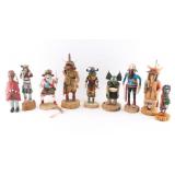 Lot of 9 Hopi Kachinas