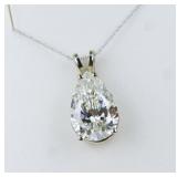 Radiant 6.18 Carat Pear Shape Certified
