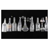 Lot of Vintage Back Bar Bottles