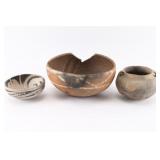 3 Antique Pots.