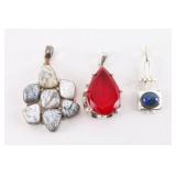 Lot of 3 Pendants.