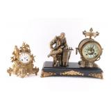 Lot of 2 Mantel Clocks