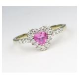 Charming Heart Shaped Pink Sapphire