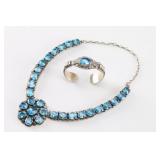 Sterling and Blue Topaz Jewelry.
