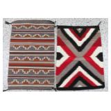 Lot of 2 Small Navajo Rugs.