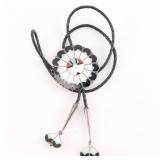 Marie Qualo Sunface Bolo Tie.
