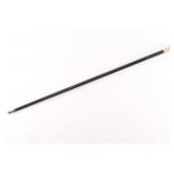 Gold Headed Walking Stick.