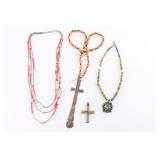 Lot of 3 Beaded Necklaces.