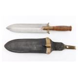 Springfield M1880 Hunting Knife w/Scabbard.