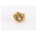 Diamond & Emerald Ring