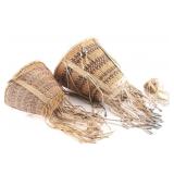Three Apache Burden Baskets.
