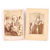 2 Cabinet Cards Depicting Natives.