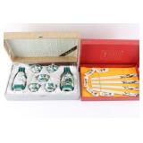 Saki Set & Chopstick/Rice Utensils.
