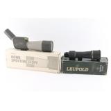 Lot of 2 Spotting Scopes.