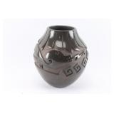 Santa Clara Pueblo Blackware Jar.