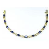 Beautiful Royal Blue Sapphire and Diamond