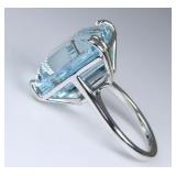 Gorgeous 18.89 Carat Aquamarine Ring