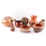 Lot of 8 Pieces of Indian Pottery