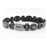 Navajo Sterling Concho Belt.