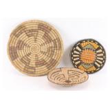 Lot of Three Baskets.