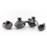 3 Pieces of Blackware Pottery.