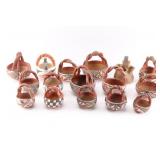 Lot of 16 Pottery Baskets