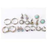 Lot of 10 Judith Ripka Earrings.