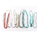 Lot of 7 Beaded Necklaces.