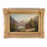 Oil on Board by H. J. Gisey.