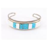 Sterling Inlay Cuff.