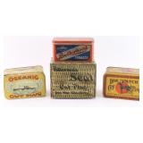Lot of 4 Antique Tobacco Tins.