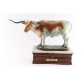 Bronze Sculpture of Longhorn.