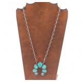 Navajo Turquoise Naja Necklace