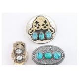 Buckle, Money Clip, Chewing Tobacco Lid.