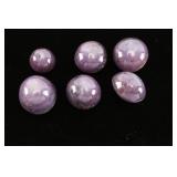 Collection of 6 Star Rubies.