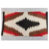 Navajo Rug w/Large Crystal Design.