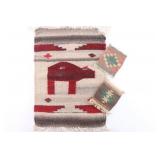 3 Small Mexican Rugs.