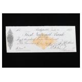 Bank Check to Hugo Borchardt.