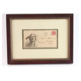 Original Pencil Drawing on Envelope.